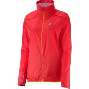 Salomon AGILE WIND JACKET Orange Performance Jacket